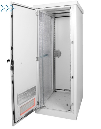 Шкаф уличный всепогодный напольный 18U (Ш700хГ900), две двери