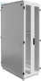 Шкаф телекоммуникационный напольный 42U (600 × 1000) дверь перфорированная, задние двойные перф.
